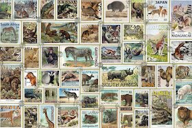 Poštovní známky s motivy zvířat