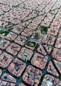 Barcelona z výšky