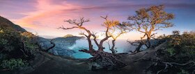 Sirné jezero Kawah Ijen, Jáva, Indonésie