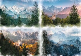 Neuschwanstein ve čtyřech ročních obdobích