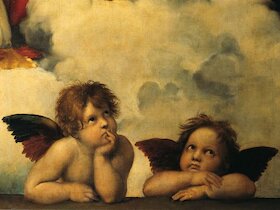 Cherubíni (detail Sixtinské madony)