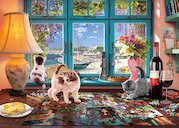 Stůl skladatele puzzlí