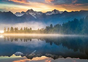 Lake Matheson, Nový Zéland