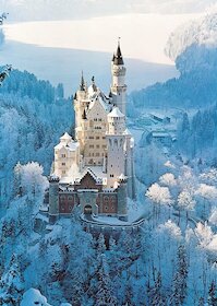 Neuschwanstein v zimě