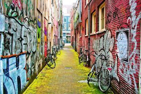 Street art v Amsterdamu