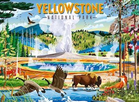 Yellowstonský národní park, Wyoming, USA