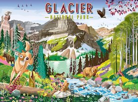 Národní park Glacier, Montana, USA