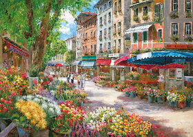 Paříž, květinový trh