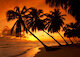 Tropický západ slunce