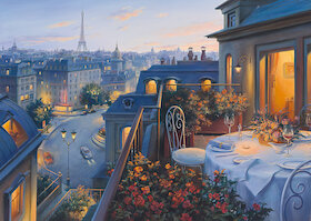 Romantický večer v Paříži