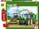 Traktor John Deere 6195M a sklízecí řezačka John Deere 8500i + model