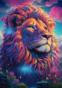 Lev v barevném větru