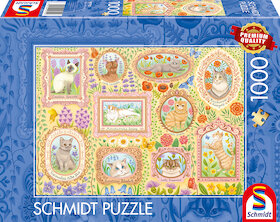 Urozené kočky mezi květinami