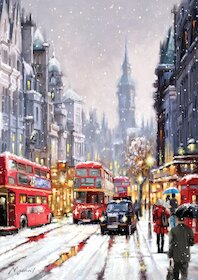 Zasněžený Londýn