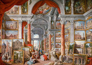 Obrazárna s pohledy na moderní Řím, 1757