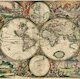 Mapa světa z roku 1689, vytvořená v Amsterdamu