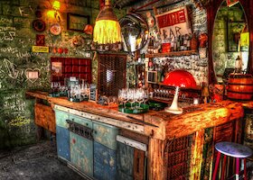 Ruinový bar v Budapešti