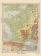 Fyzická mapa Francie, 1925