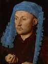 Portrét muže s modrým chaperonem, 1430–1433