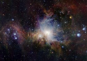 Infračervený pohled na Mlhovinu v Orionu