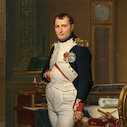 Císař Napoleon ve své pracovně v Tuileriích, 1812