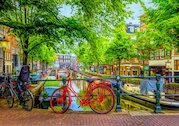 Červené kolo v Amsterdamu
