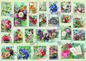 Sbírka květinových poštovních známek