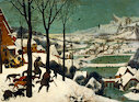 Lovci ve sněhu (Zima), 1565