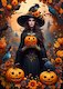 Halloweenská čarodějka