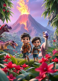 Malí objevitelé mezi dinosaury