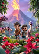 Malí objevitelé mezi dinosaury