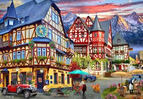 Bacharach, údolí Rýnu