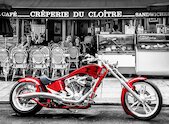 Červený chopper