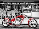 Červený chopper