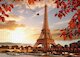 Podzim u Eiffelovy věže