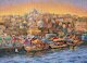 Plovoucí restaurace v istanbulském Eminönü