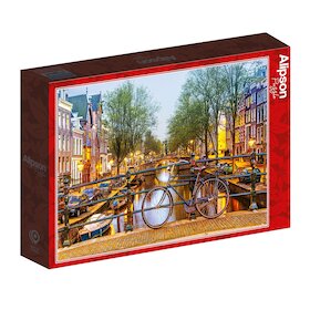 Večerní Amsterdam