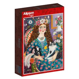 Dáma s kočkou a psem