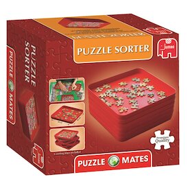 stohovatelné zásobníky na třídění dílků puzzlí