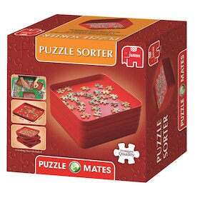 stohovatelné zásobníky na třídění dílků puzzlí